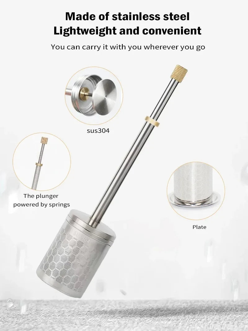 Eco Friendly Reusable Stainless Steel Coffee and Tea Filter Sustainable Pour Over Brewing for Perfect Flavor Blue