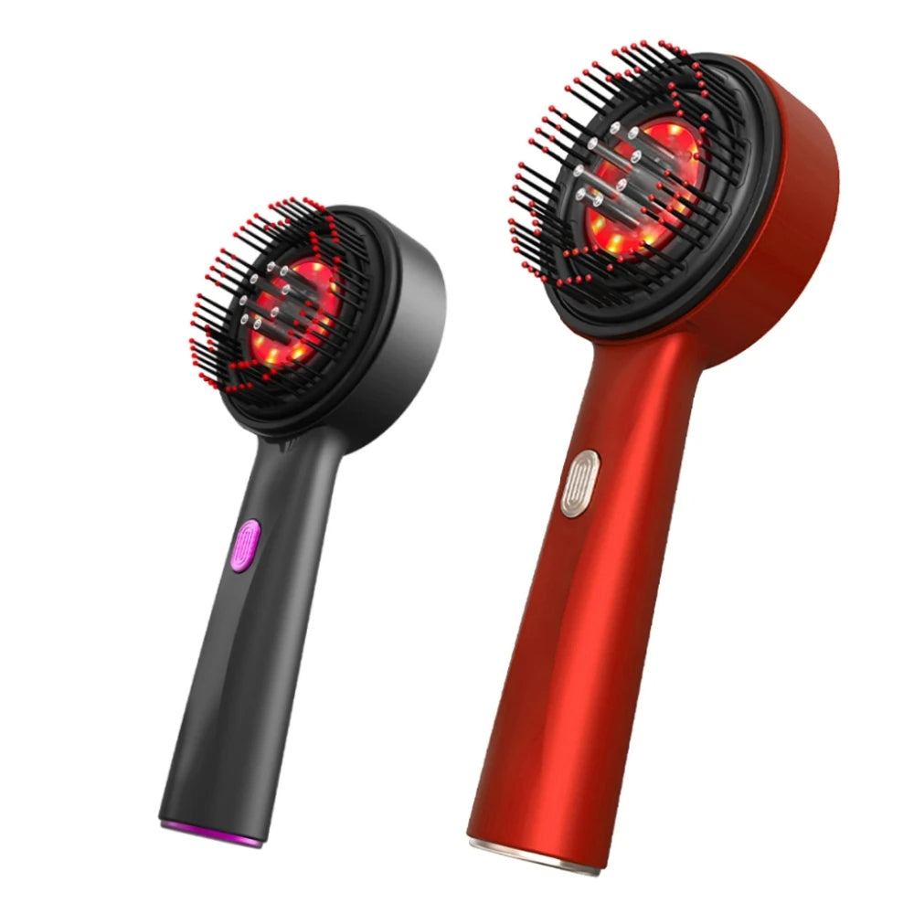 Electric Scalp Massager with Red Light Therapy and Oil Applicator for Hair Growth