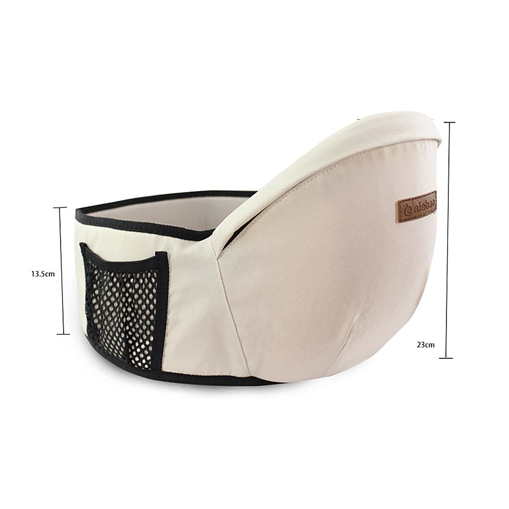 Ergonomic Baby Waist Seat Hip Carrier with Back Support for Hands Free Parenting Yellow