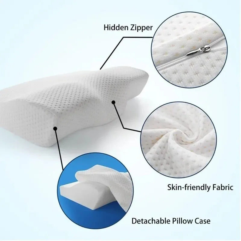 Seyahatlerinizde veya evinizde boynunuzu desteklemek, ağrıyı hafifletmek ve rahat bir uyku sağlamak için ergonomik olarak tasarlanmış, yüksek kaliteli, yumuşak ve dayanıklı malzemelerden yapılmış Hafızalı Köpük Boyun Yastığı.