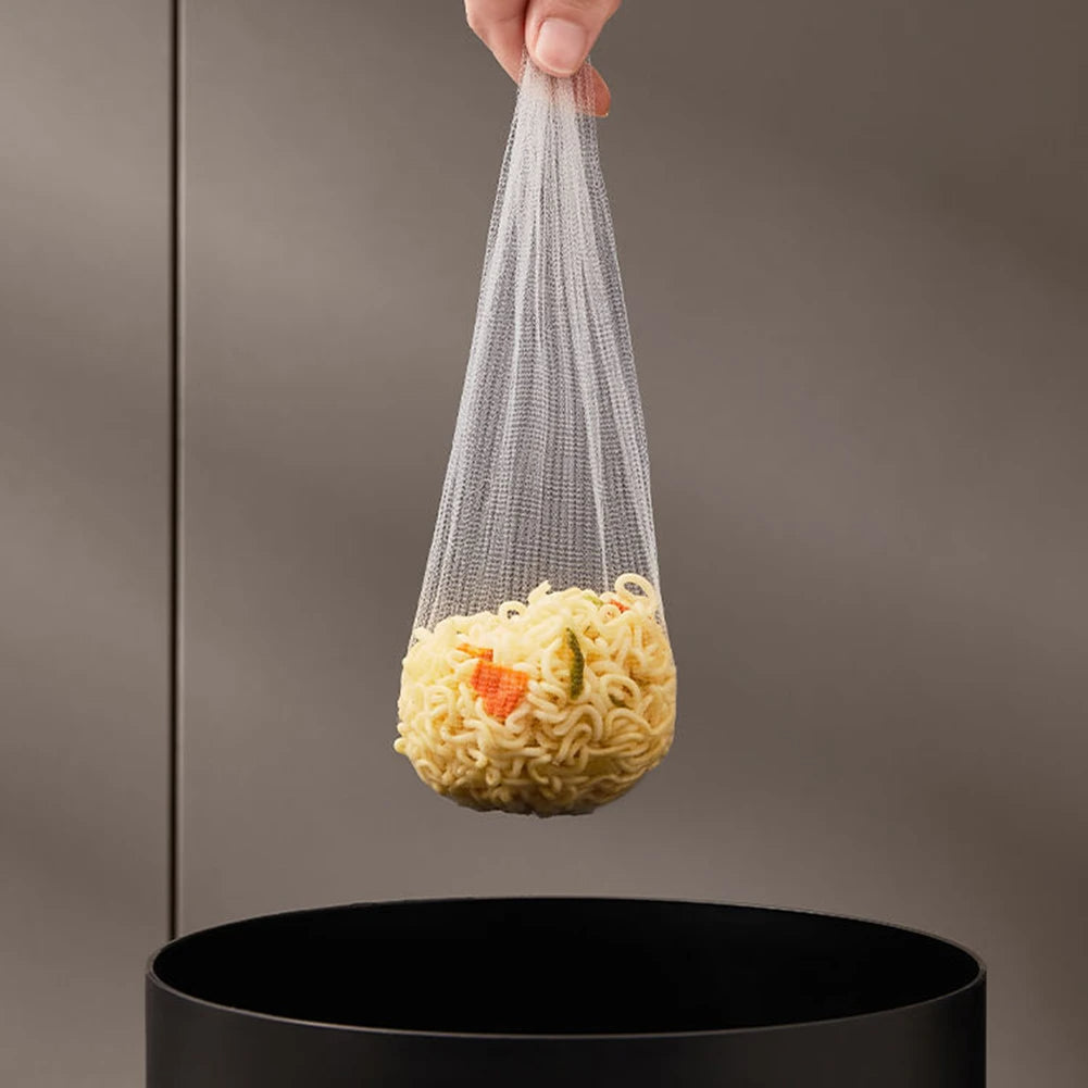 Fine Mesh Kitchen Sink Triangle Filter Net with Suction Cup Base Corner Strainer for Food Waste