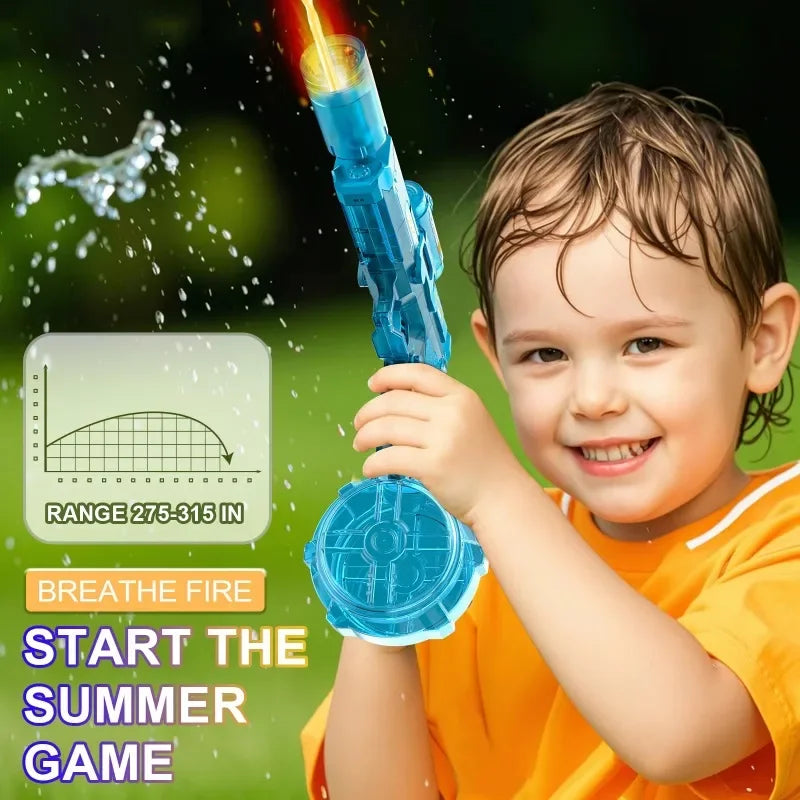 Glow LED Water Gun Automatic Electric Light Up Water Blaster for Kids Yellow
