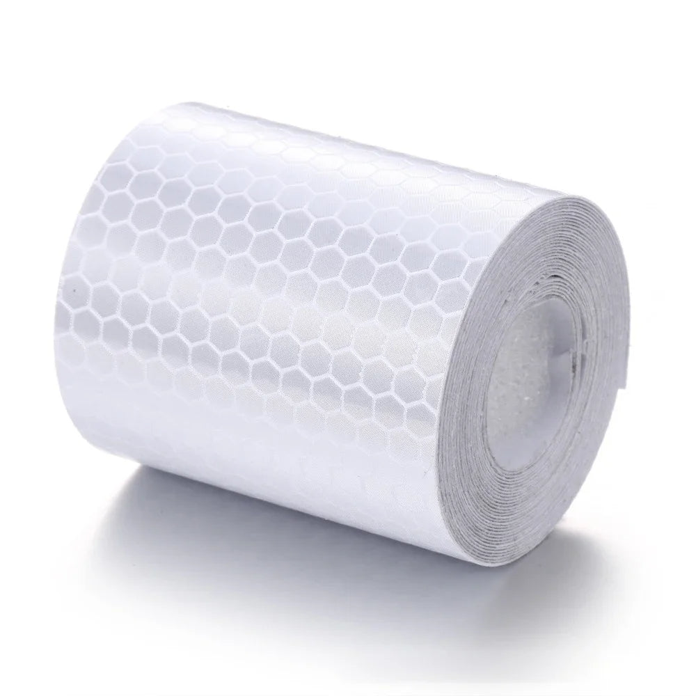 High Intensity Car Reflective Tape Waterproof Self Adhesive Vehicle Safety Tape White for Night Visibility