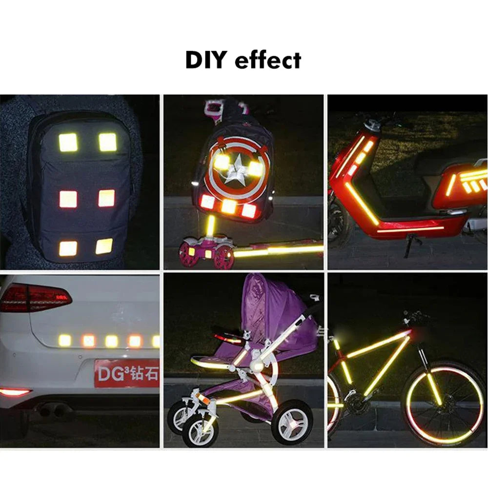 High Intensity Car Reflective Tape Waterproof Self Adhesive Vehicle Safety Tape for Night Visibility