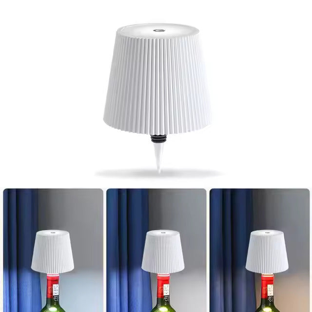 LED Bottle Table Lamp Decor