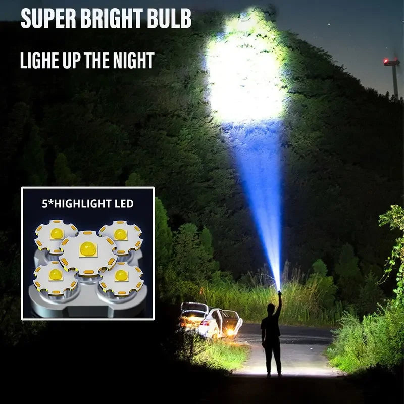 مصباح يدوي LED عالي الطاقة للخارج