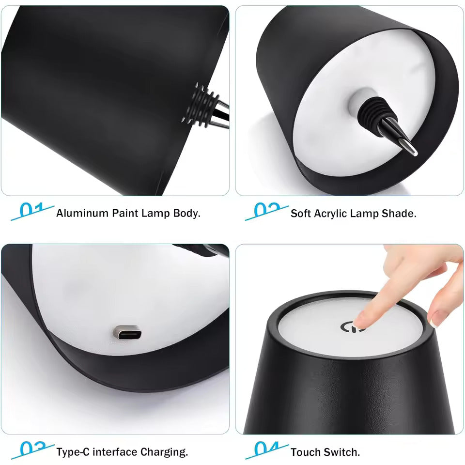 LED Table Lamp Bottle Design