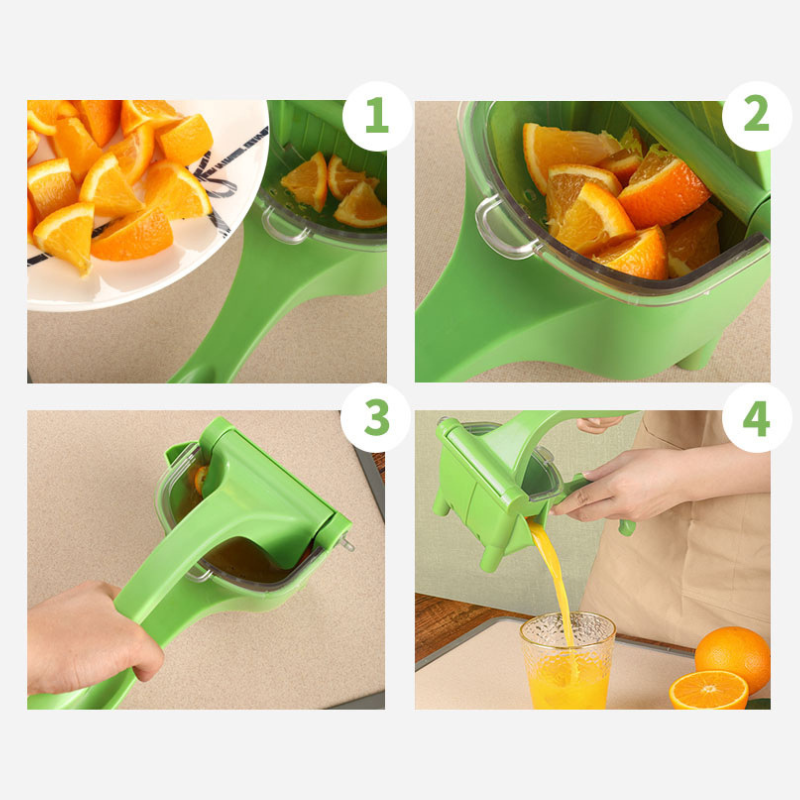 Multifunctional Metal Alloy Hand Juicer Squeezer Heavy Duty Citrus Press with Non Toxic Food Grade Coating
