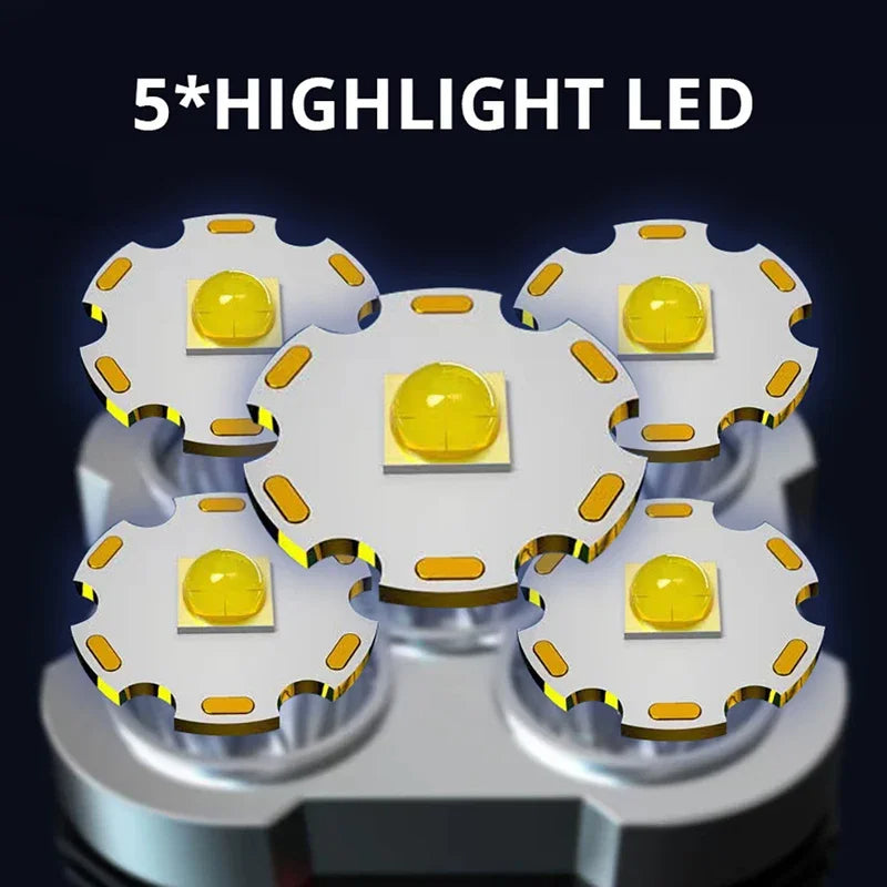 مصباح يدوي LED خارجي عالي الطاقة