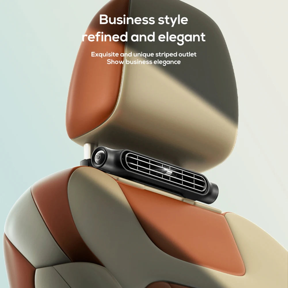 Genopladelig kølende bilsædeventilator