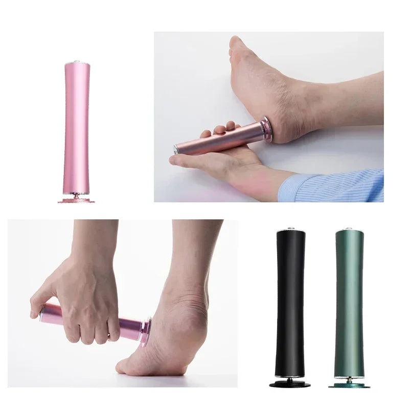 Rechargeable Electric Pedicure File with 360 Degree Rotating Head and 60 Sandpaper Disks Professional Foot Callus Remover