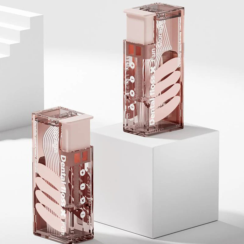 Genopfyldelig tandtrådsdispenser