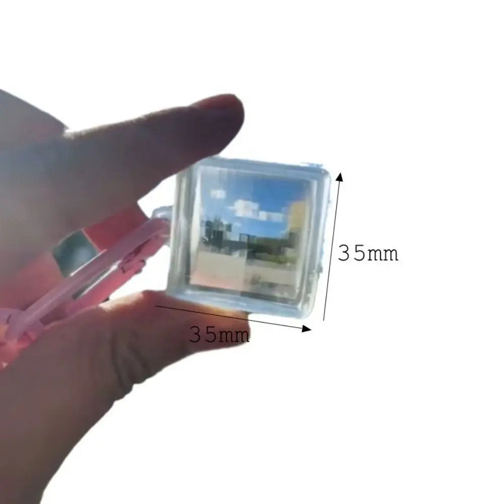 Retro Pixel Filter Keychain 8 Bit Lens Prism for Gaming Photography Effects Multi Color