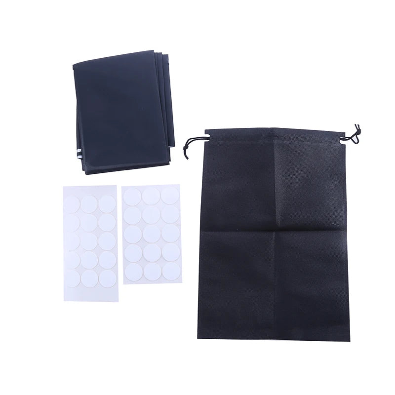 Self Adhesive Pleated Blackout Blinds No Drill Window Shades Cordless Light Blocking Temporary Window Treatment General