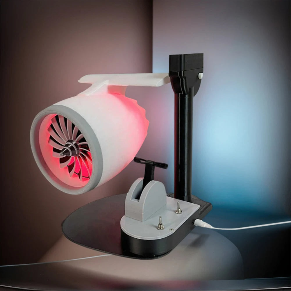 USB Powered Jet Engine Fan Humidifier Desktop Turbofan with Tail Light and Ultrasonic Atomizer