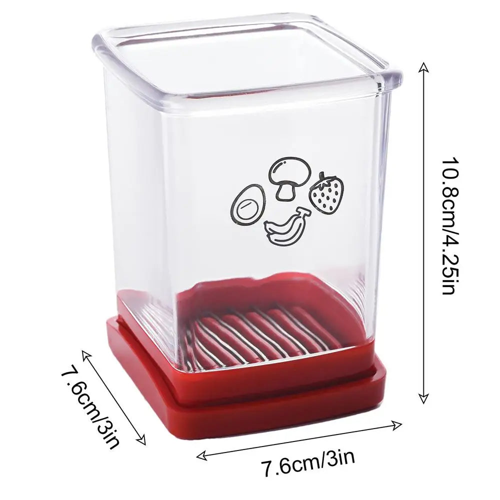 Яйцерізка Fruit Vegetable Egg Speed Slicer підходить для будь-якої кухні, виготовлена з міцних матеріалів, легко миється, легка та ідеально підходить для швидкого нарізання фруктів, овочів і яєць.