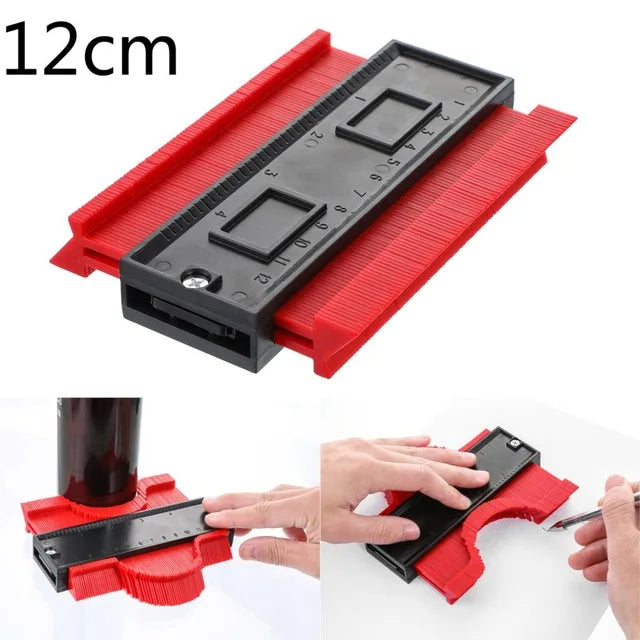 Woodworking Tile Cutting Contour Gauge Profile Duplicator Precise Shape Copying Tool Green