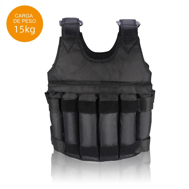 Adjustable Heavy Duty Weighted Vest 15-50kg With Wrist And Ankle Weights For Gym Workouts
