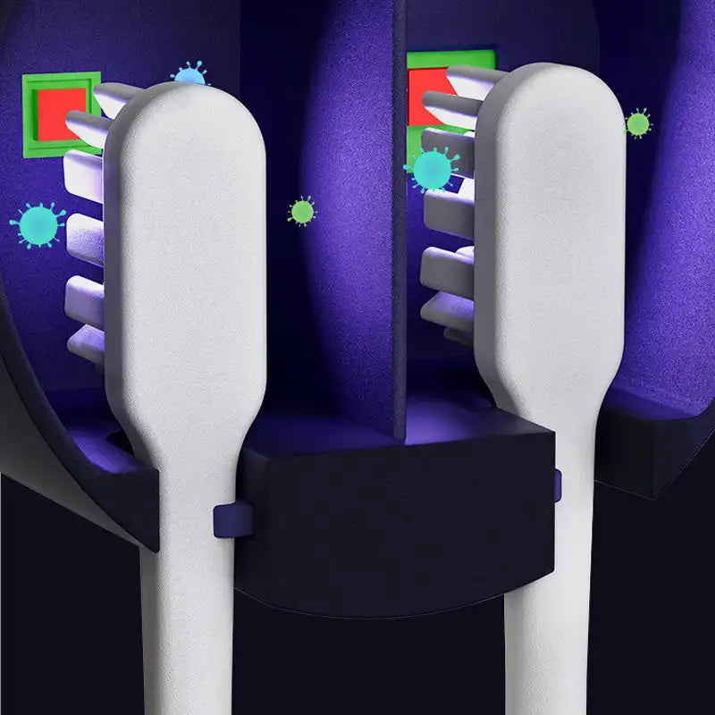 Advanced Toothbrush UV Cleaner LED Display Rechargeable Sterilizer With Fast Charging