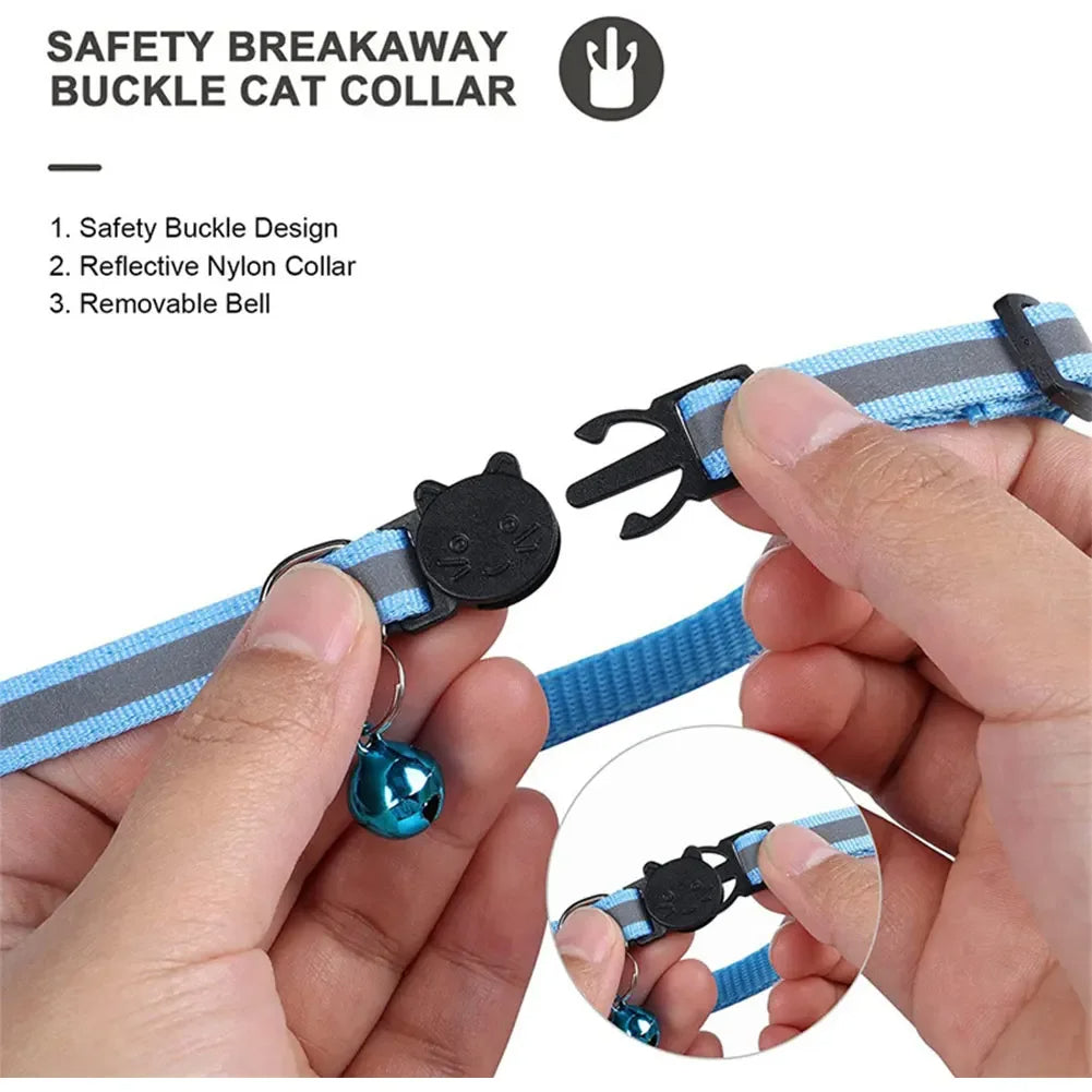 AirTag Cat Collar Reflective With Breakaway Buckle For Safety And Tracking