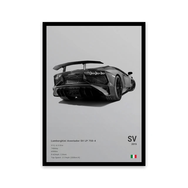 artistic car wall art canvas