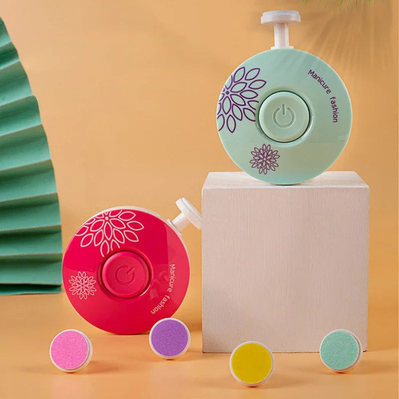 Baby Nail Trimmer Electric With 6 Heads Safe File For Newborns And Toddlers