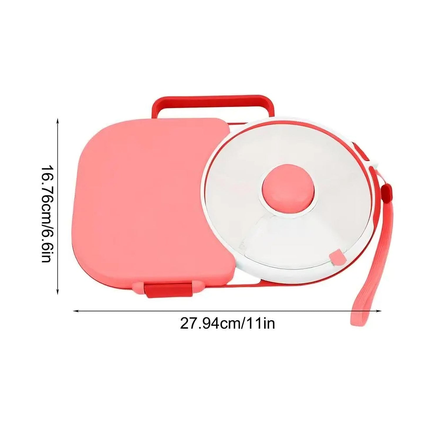 Bento Style Lunchbox For Kids Rotating Snack Spinner 5 Compartments BPA Free