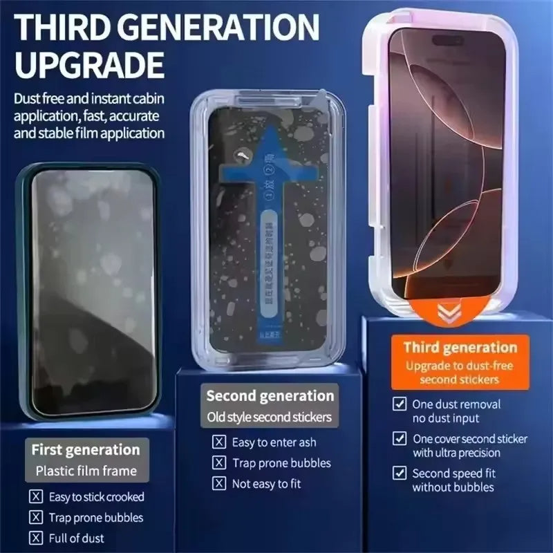 Bubble Free Oleophobic Screen Protector iPhone 5 Pack Anti Fingerprint Scratch Resistant