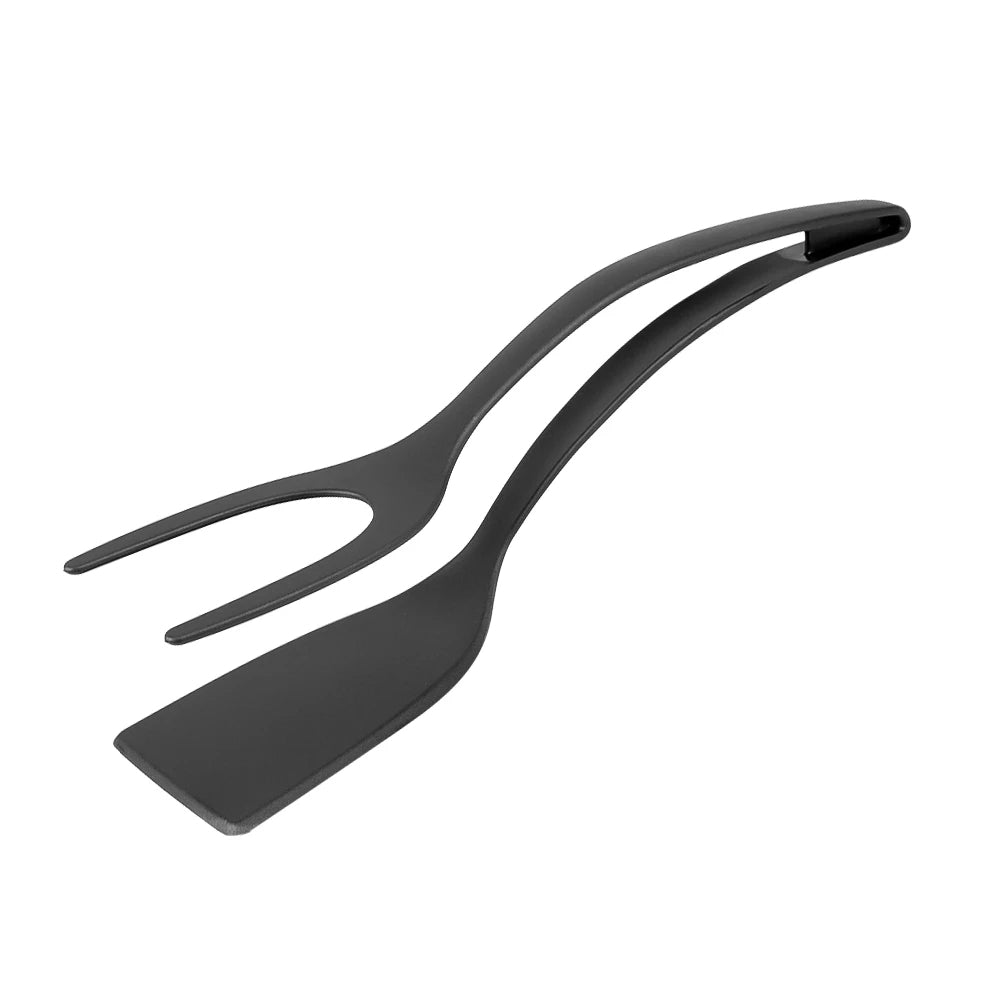 Cooking Spatula Tongs 2 In 1 Premium Non Stick Flip Utensil For Kitchen Serving