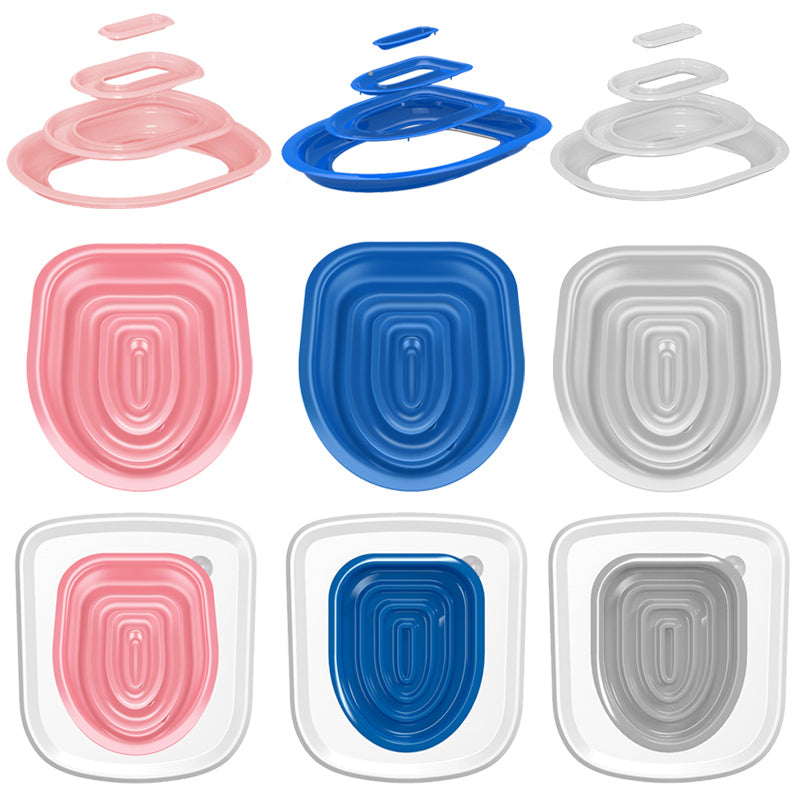 Eco Friendly Cat Toilet Training Kit Plastic Toilet Trainer til katte Rund aflang