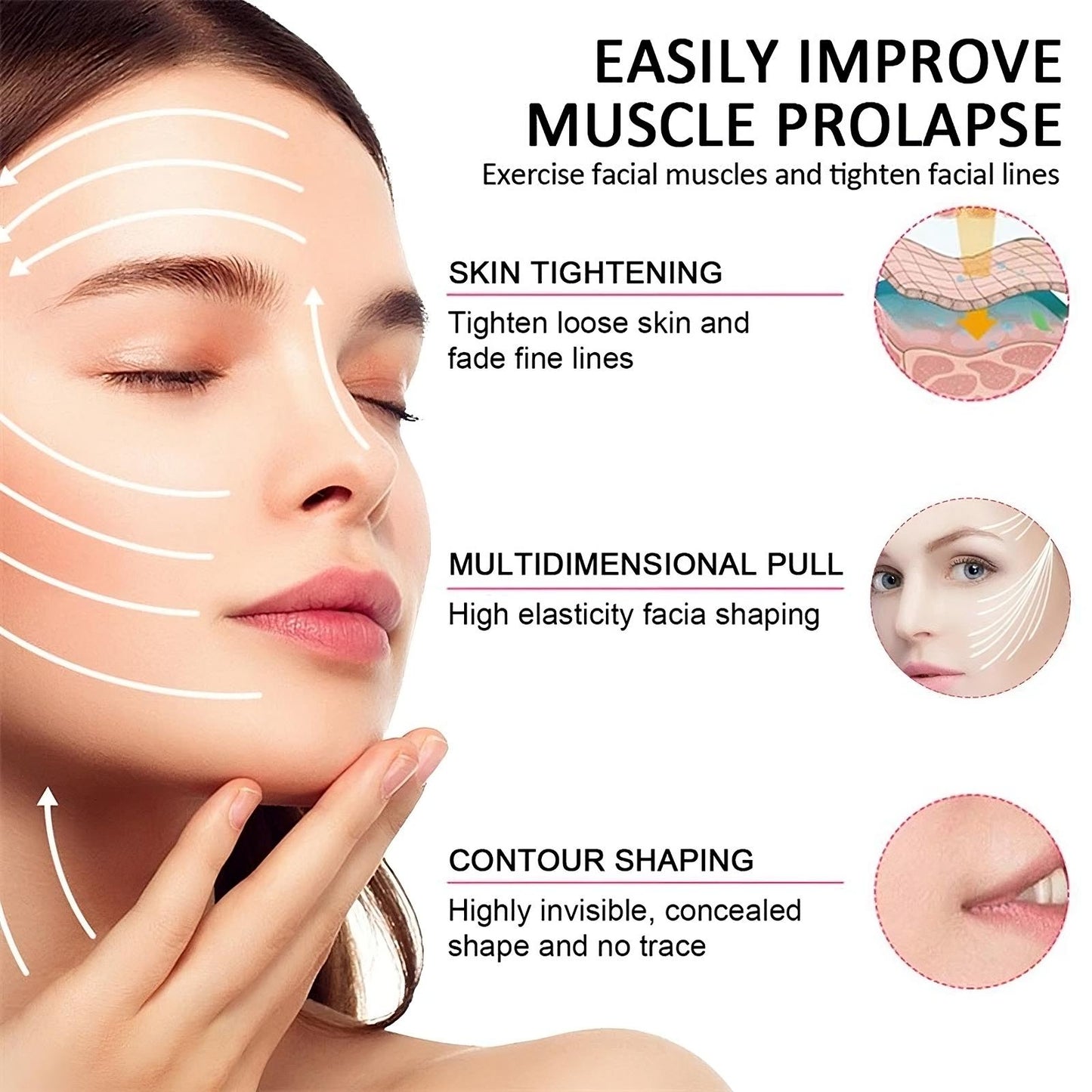 Adesivi Antirughe Effetto Lifting per una Pelle Liscia