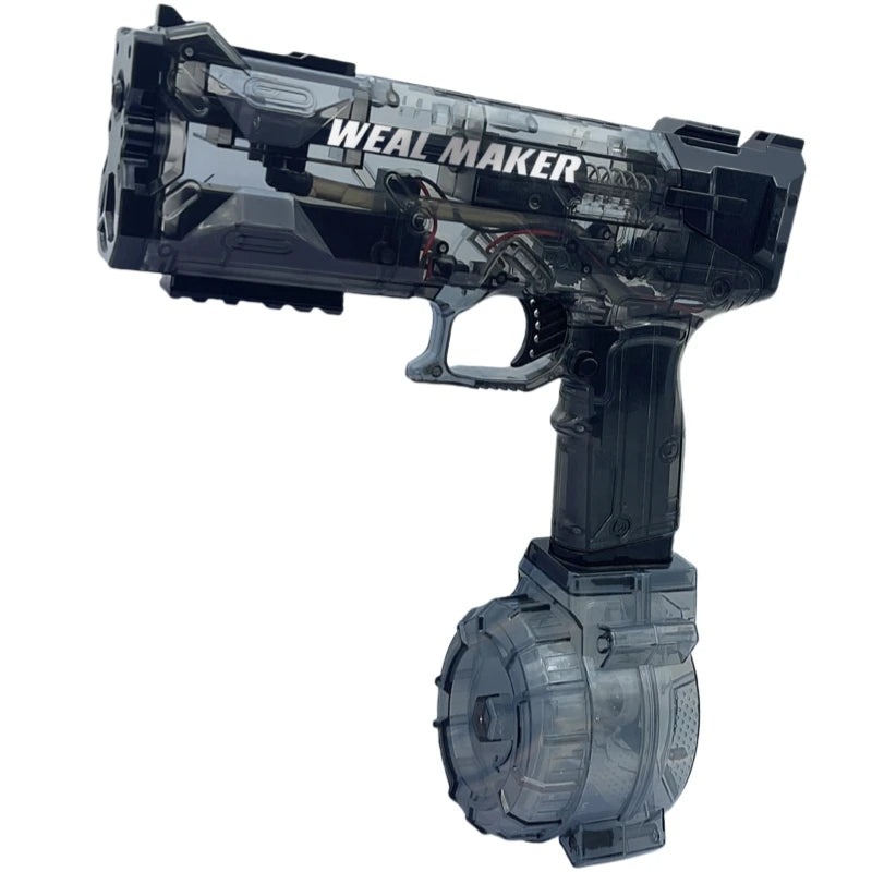 Firing Automatic Electric Water Gun High Pressure With Transparent Body And Magazines