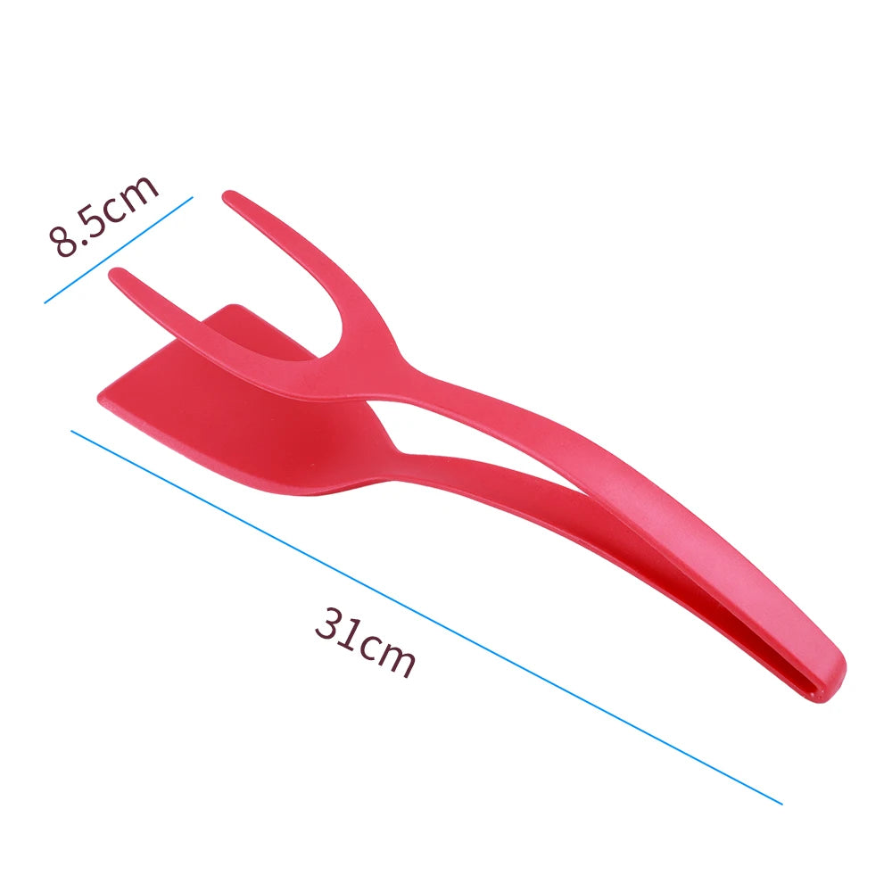 Grilling Spatula Tongs 2 In 1 Premium Kitchen Utensil With Non Stick Grip