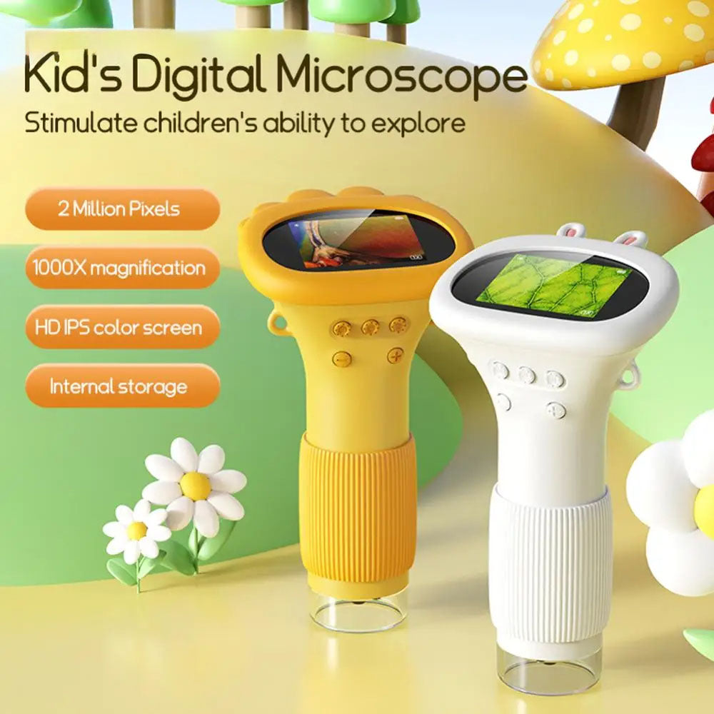 Microscópio Digital de Mão Portátil para Estudantes Educação e Hobbies