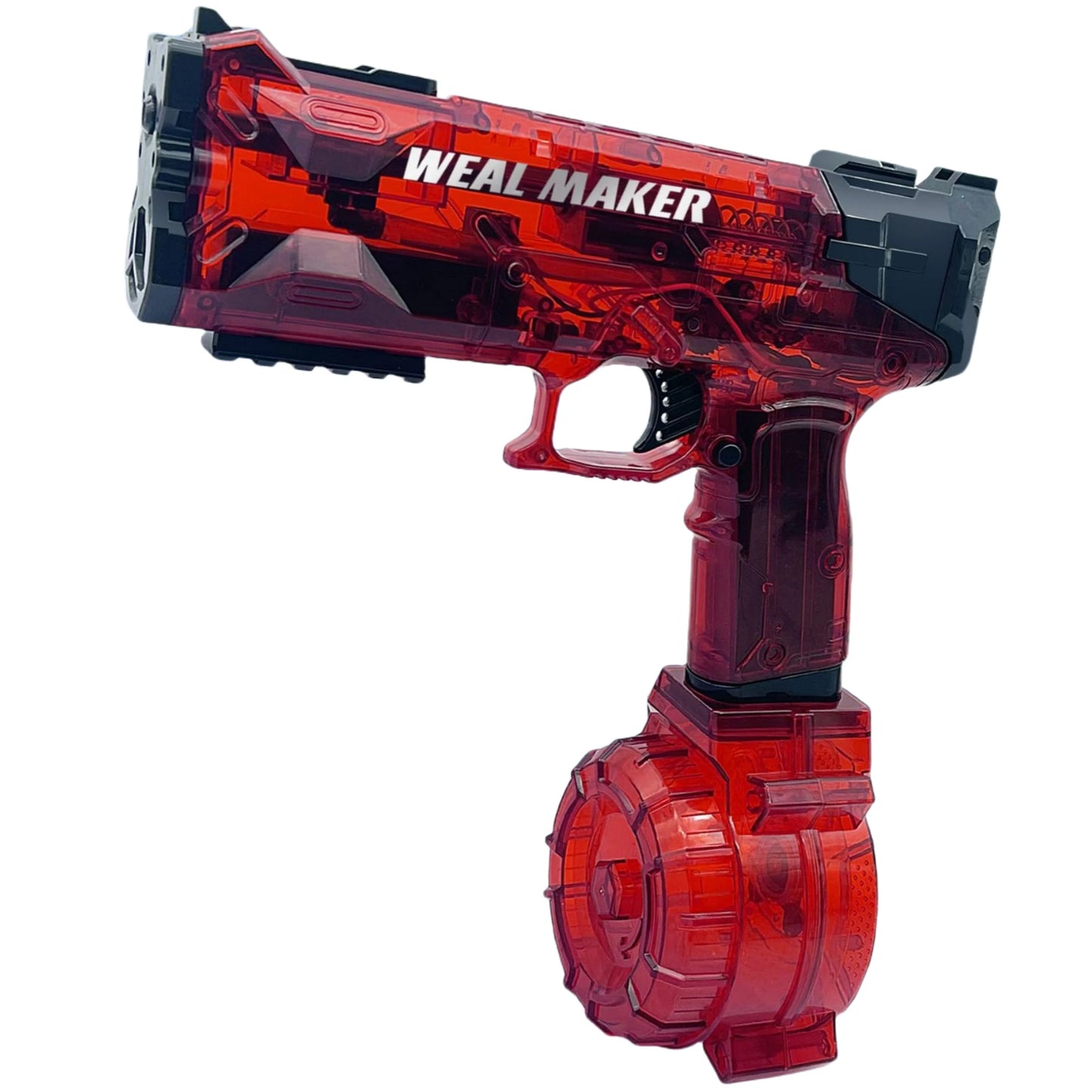 High Pressure Firing Electric Water Gun Automatic Blaster Transparent Body Interchangeable Magazines