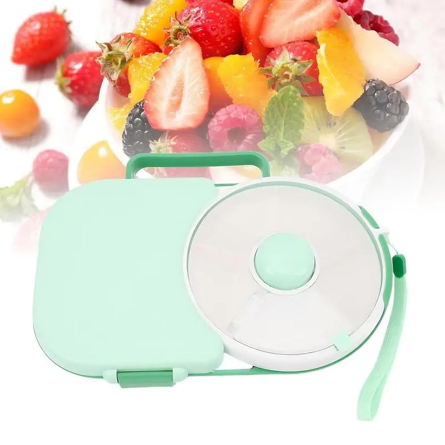 Interactive Kids Lunchbox Rotating 5 Compartments BPA Free Container For Travel