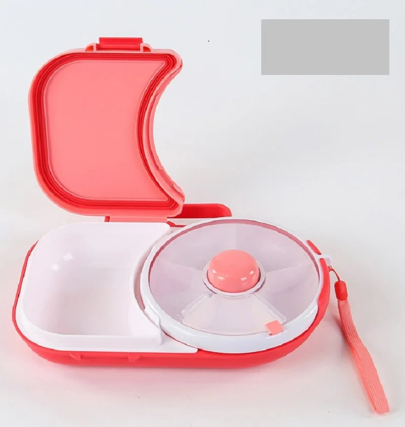 Interactive Snack Spinner Lunchbox For Kids 5 Compartments BPA Free