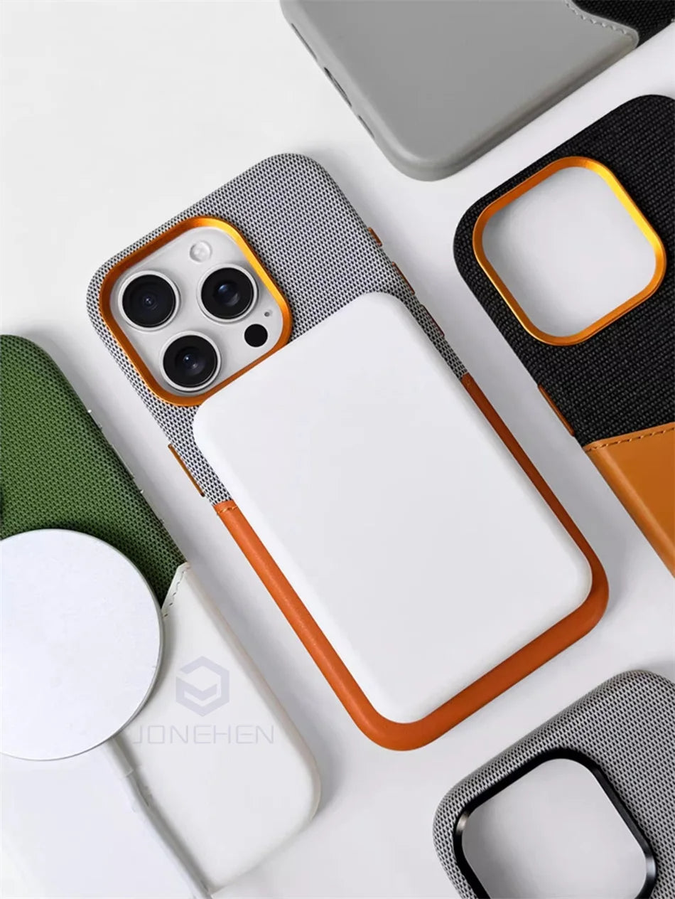 iPhone Leather Card Holder Wallet Premium MagSafe Compatible With Strong Magnetic Attachment