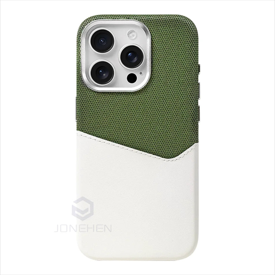 iPhone MagSafe Compatible Premium Leather Card Holder Wallet With Strong Magnetic Attachment