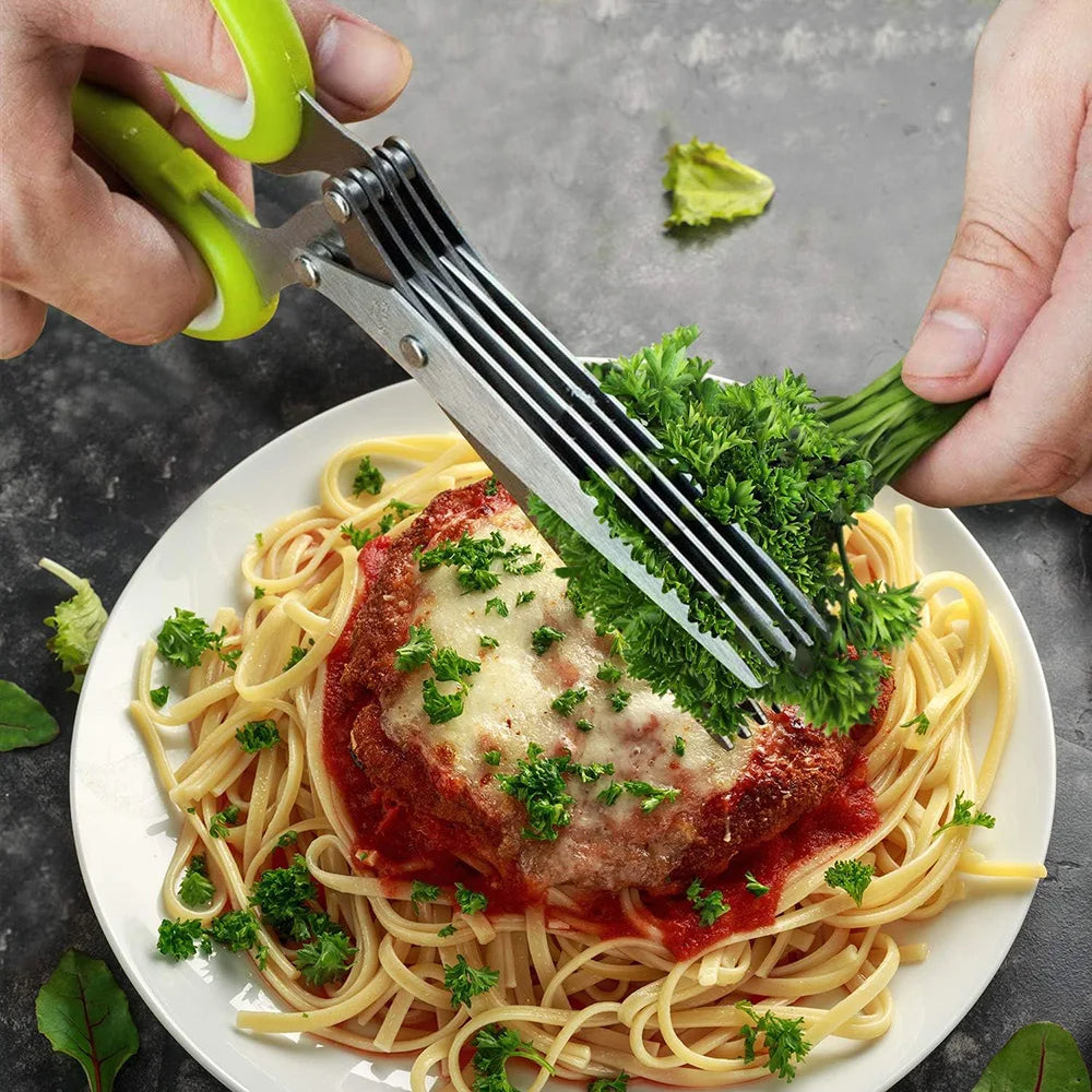 Forbici da Cucina per Erbe e Verdure Strumento da Taglio Multifunzionale