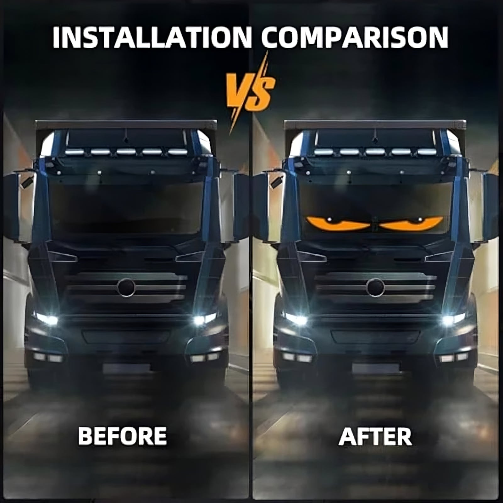 LED Dynamic Big Eye-lys til forruden Lyse og stilfulde billygter