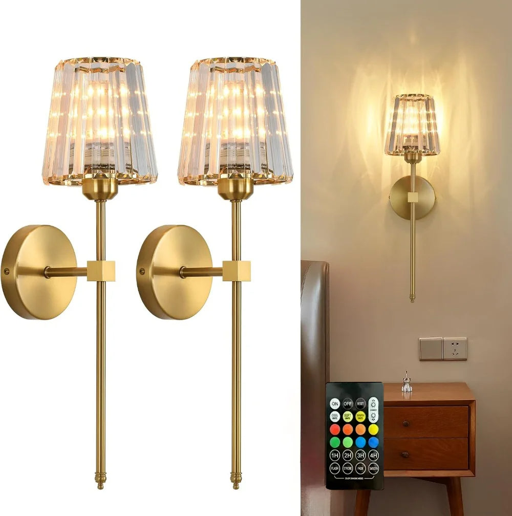 مصباح حائط LED RGB قابل لإعادة الشحن، ضوء USB حديث لغرفة النوم