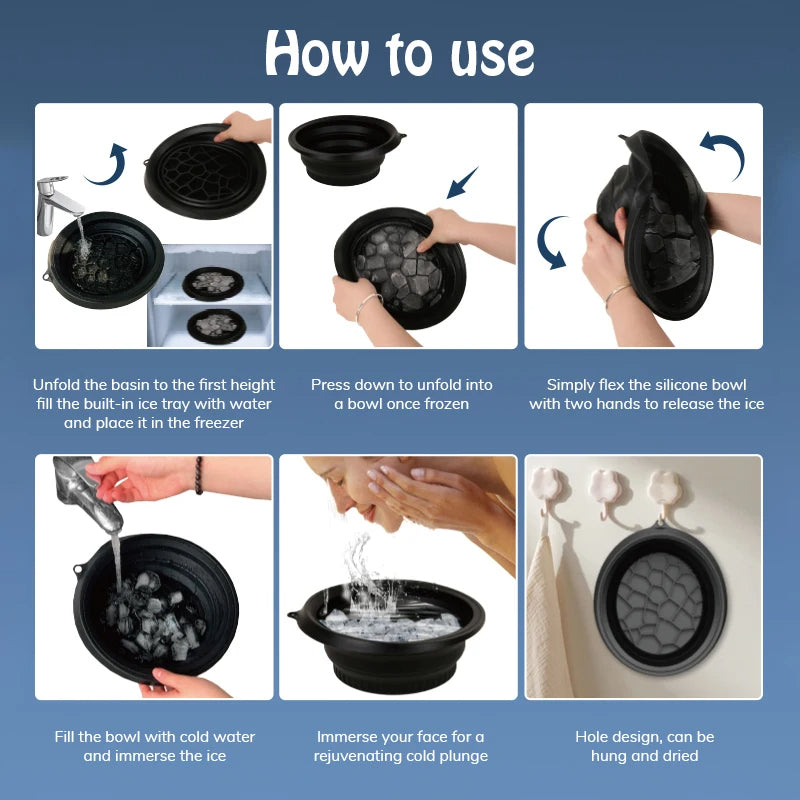 Mini isskål til ansigtsforyngelse og hudpleje