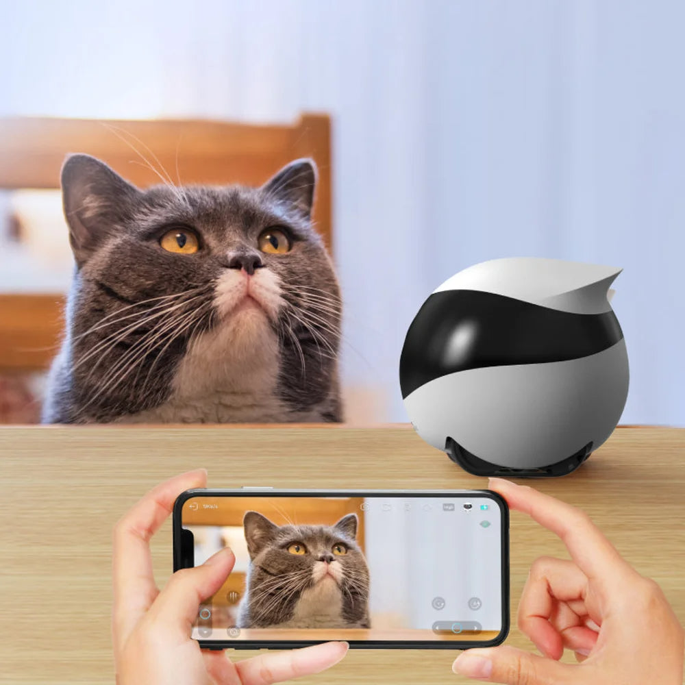 Mobile Home Security Robot Remote Camera 1080P HD With Auto Recharge Night Vision Pet Companion