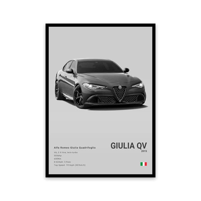 multi panel car wall art canvas