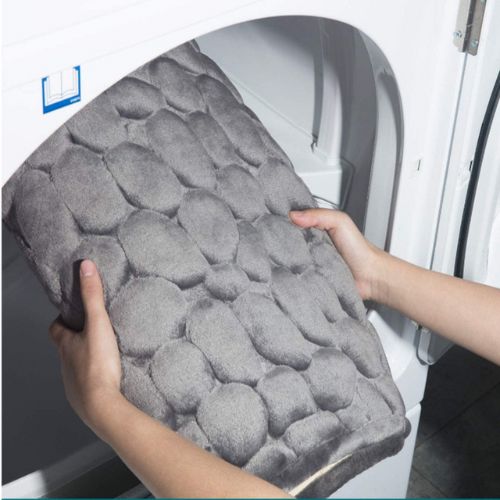 Non Slip Memory Foam Bath Mat Soft Coral Velvet Ultra Absorbent Premium