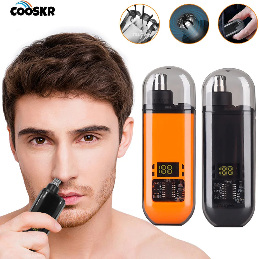 Painless USB Rechargeable Nose Hair Trimmer Electric Ear Eyebrow Tool