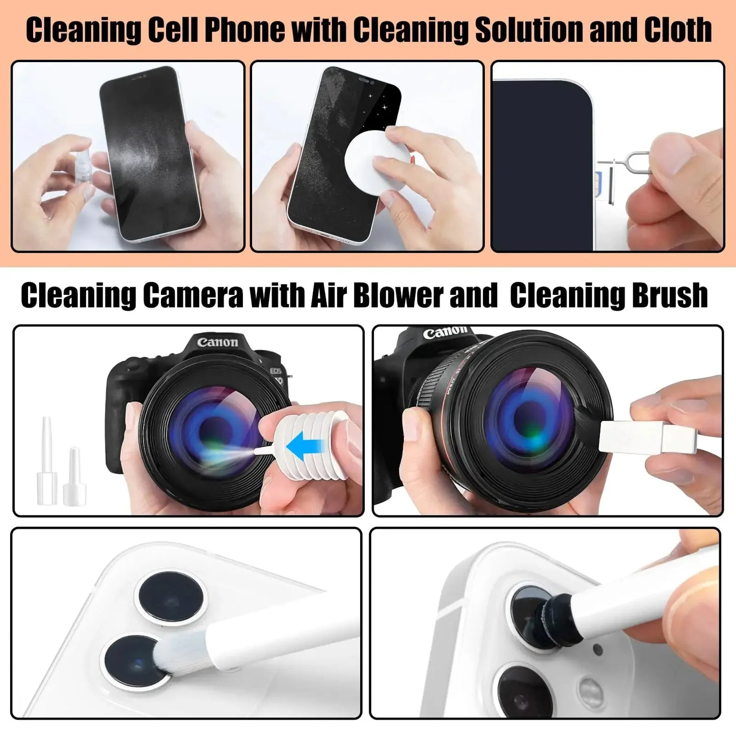 Portable 20 In 1 Electronics Cleaning Kit For Gadgets