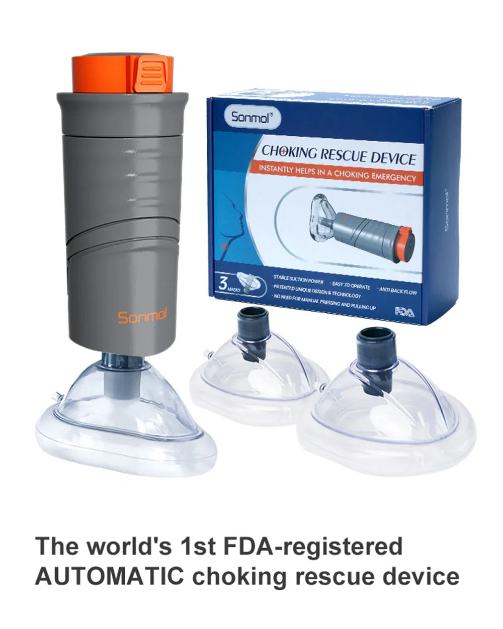 bærbar automatisk kvælningsredningsanordning