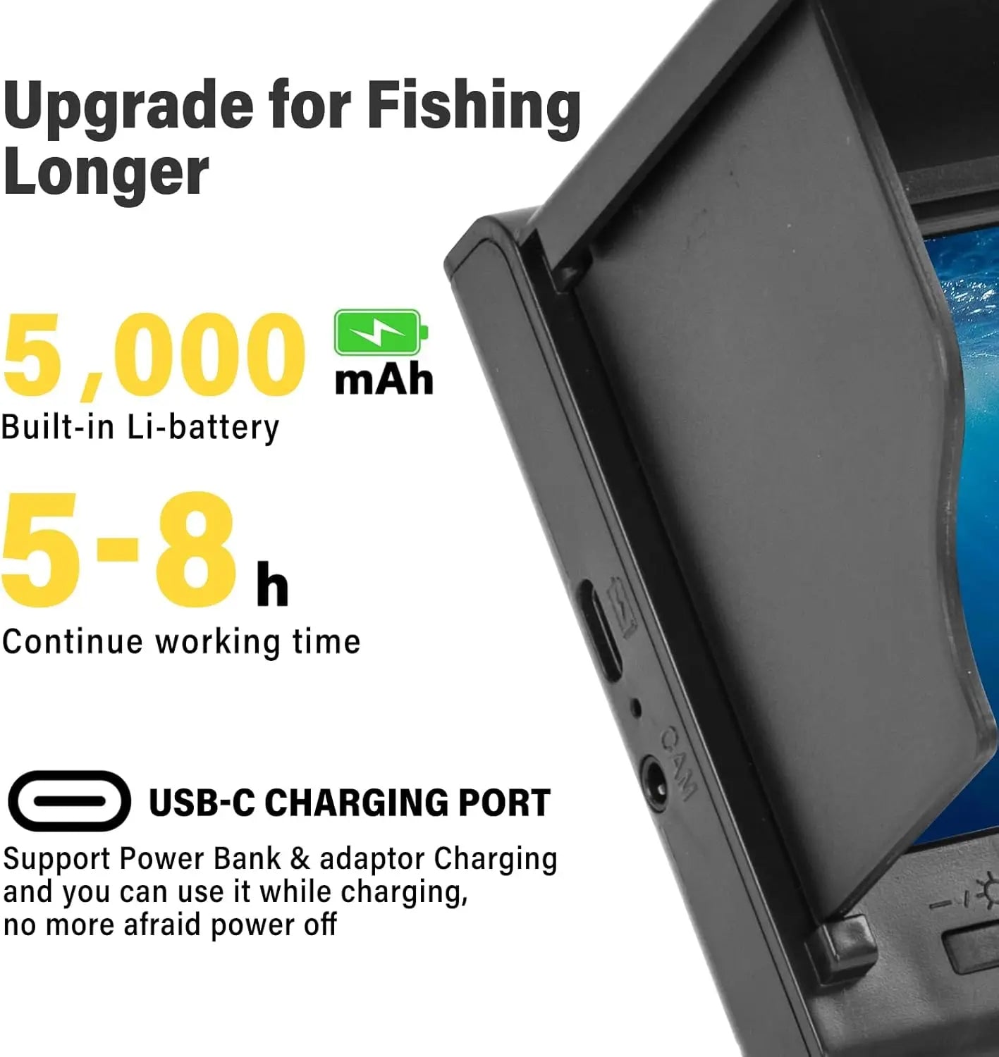 Telecamera da Pesca Portatile con Display LCD in Tempo Reale e Design Impermeabile